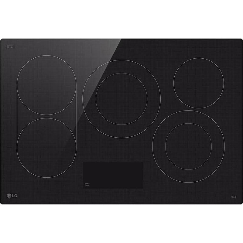  LG 30-inch Built-in Smart Electric Cooktop with 5 elements CBEW3017BE IMAGE 1