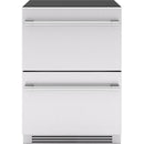  Zephyr 24-inch, 3.9 cu. ft. Built-in Refrigerator Freezer Drawers PRRFD24C2AS IMAGE 1