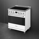  Smeg 30-inch Freestanding Induction Range SPR30UIMMW IMAGE 3