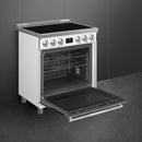 Smeg 30-inch Freestanding Induction Range SPR30UIMMW IMAGE 4