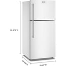  Maytag 30-inch, 19 cu. ft. Freestanding Top Freezer Refrigerator with EvenAir™ Cooling Tower MRTX5119SW IMAGE 5
