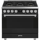  Smeg 36-inch Freestanding Gas Range with Convection Technology SPR36UGGAN IMAGE 1