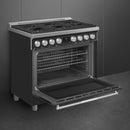 Smeg 36-inch Freestanding Gas Range with Convection Technology SPR36UGGAN IMAGE 4