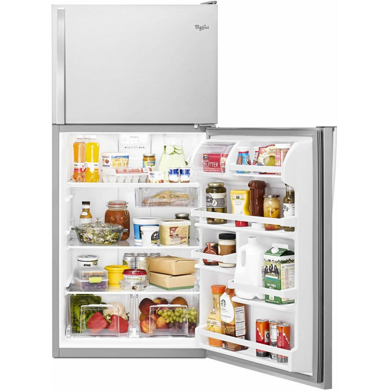 Whirlpool 30-inch, 18.2 cu.ft. Freestanding Top Freezer Refrigerator with Flexi-Slide™ Bin WRT318FZDM IMAGE 7