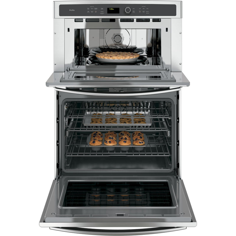 GE Profile 30-inch, 5 cu. ft. Built-in Combination Wall Oven with Convection PT7800SHSS IMAGE 4