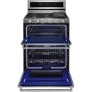 KitchenAid 30-inch Freestanding Dual-Fuel Range KFDD500ESS IMAGE 2