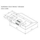 Cyclone 30-inch Under-Cabinet Range Hood CY1000R Stainless Steel IMAGE 3