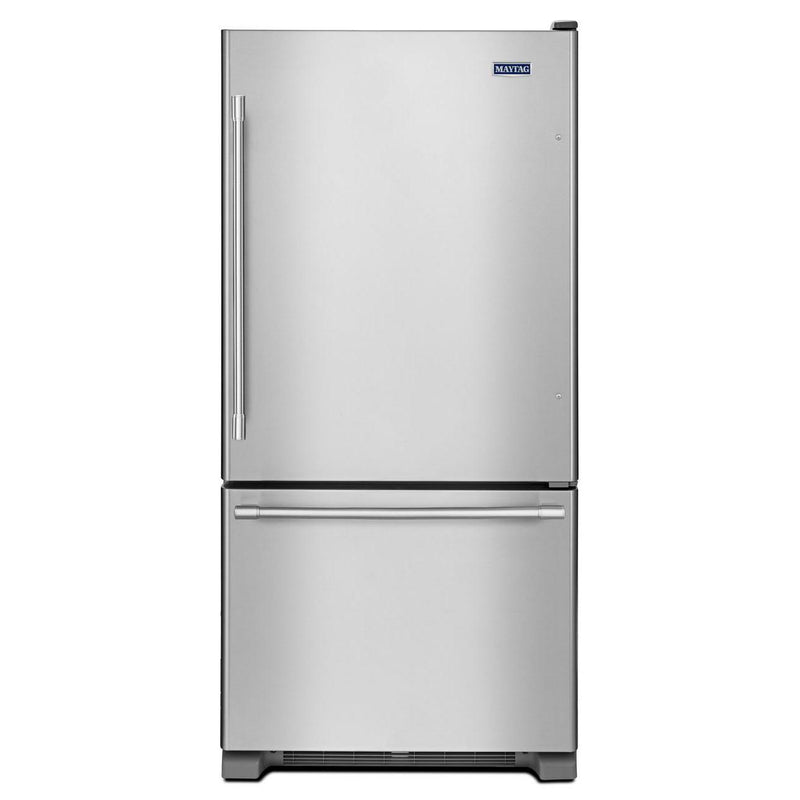Maytag 33-inch, 22.1 cu. ft. Bottom Freezer Refrigerator with Ice and Water MBF2258FEZ IMAGE 1