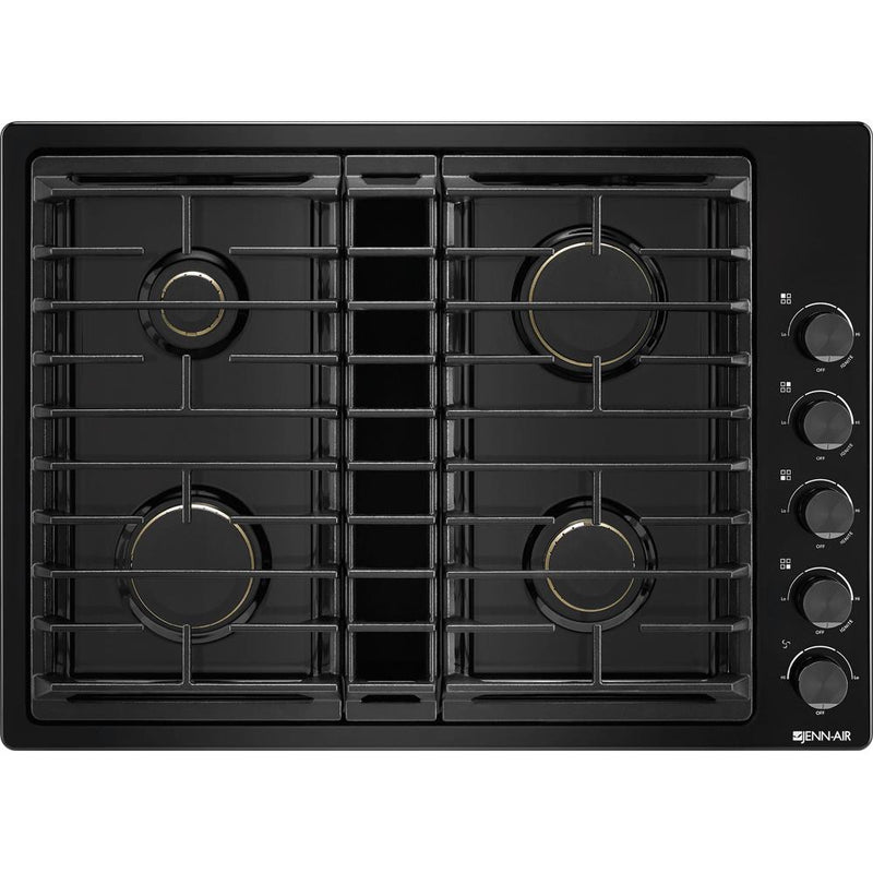 JennAir 30-inch Built-In Gas Cooktop with Downdraft Ventilation System JGD3430GB IMAGE 1