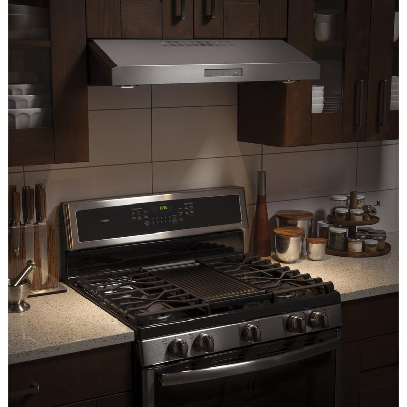 GE Profile 30-Inch Under Cabinet Range Hood with 4 Speeds PVX7300SJSSC IMAGE 7