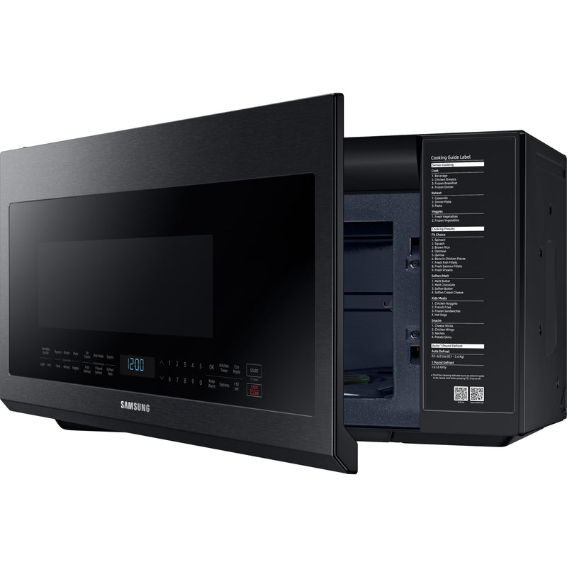 Samsung 30-inch, 2.1 cu.ft. Over-the-Range Microwave Oven with Ventilation System ME21M706BAG/AC IMAGE 4
