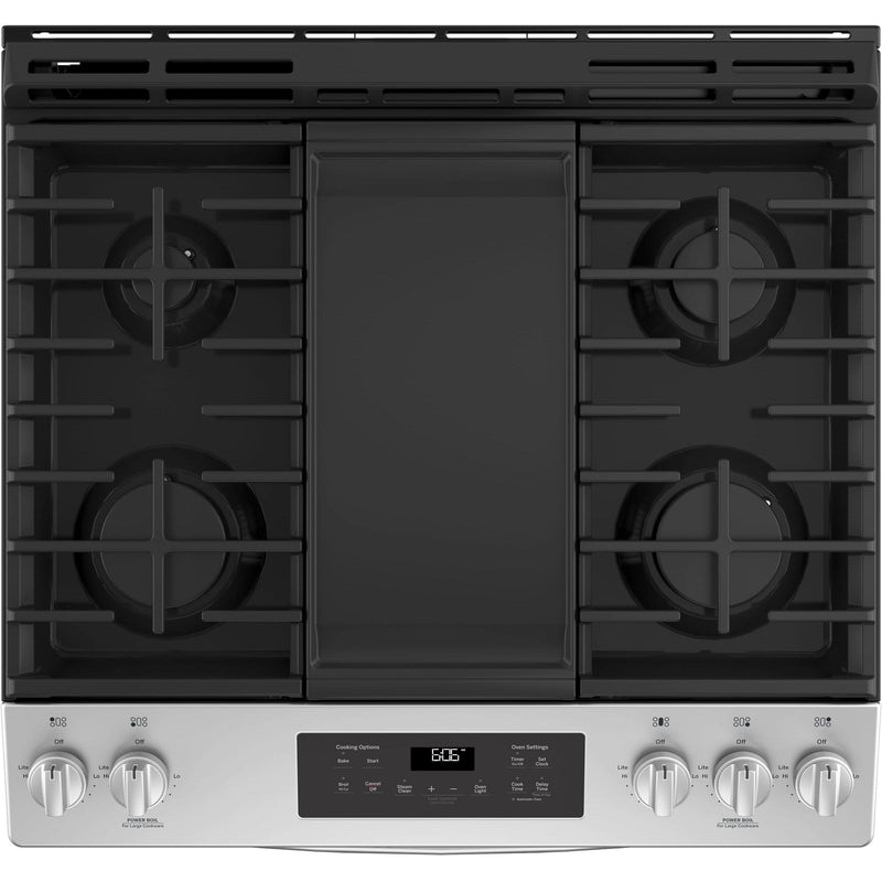 GE 30-inch Slide-in Gas Range with Steam Clean Oven JCGSS66SELSS IMAGE 2