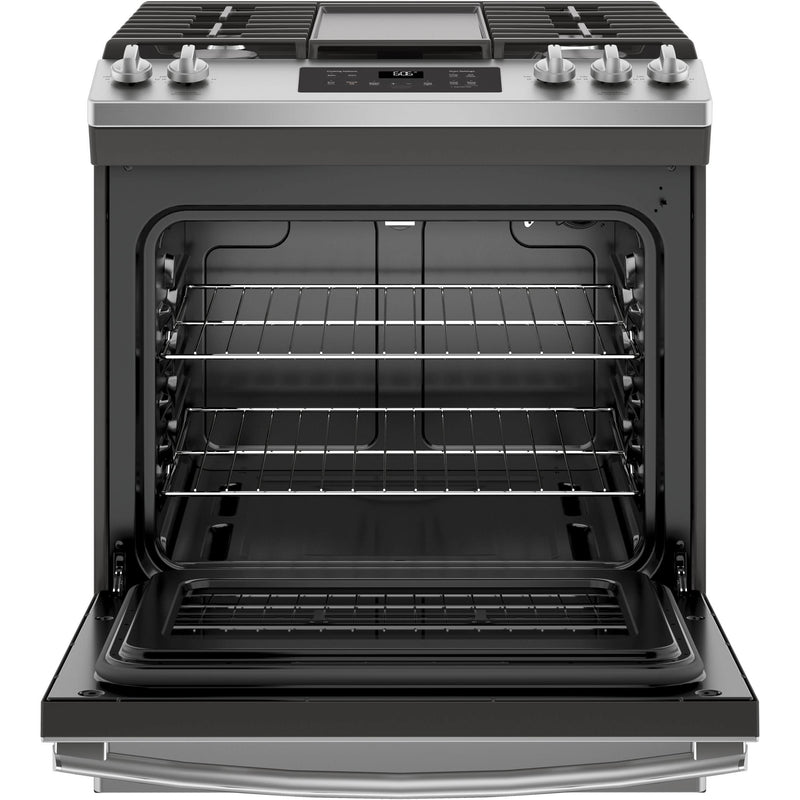 GE 30-inch Slide-in Gas Range with Steam Clean Oven JCGSS66SELSS IMAGE 3