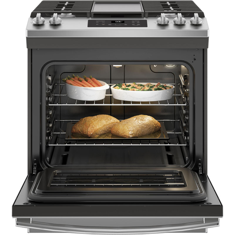 GE 30-inch Slide-in Gas Range with Steam Clean Oven JCGSS66SELSS IMAGE 4