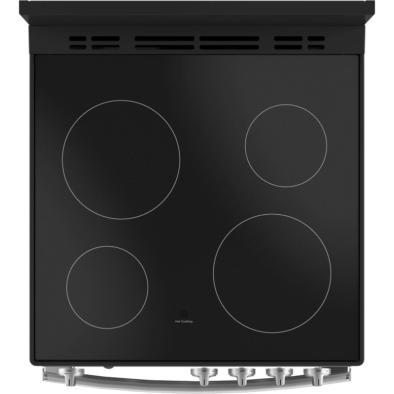 GE 24-inch Freestanding Electric Range with Removable Backguard JCAS640RMSS IMAGE 5