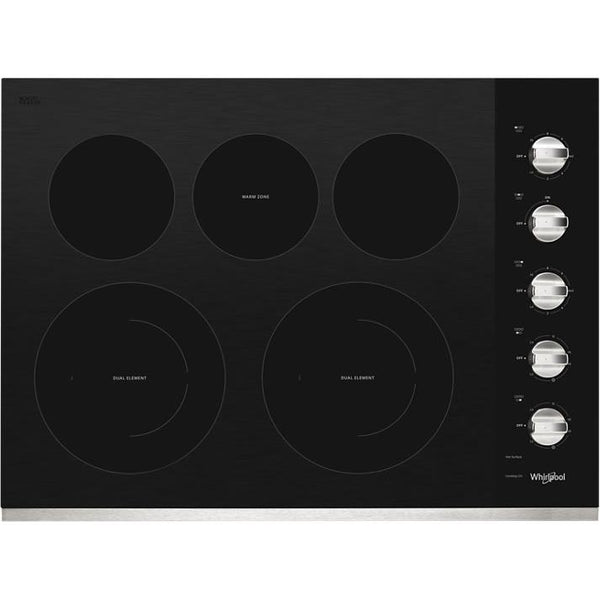 Whirlpool 30 inch Built In Electric Cooktop WCE77US0HS