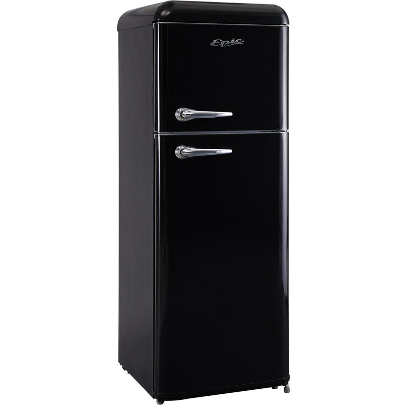 Epic 24-inch, 7.5 cu.ft. Freestanding Top Freezer Refrigerator ERR82BL-1 IMAGE 4