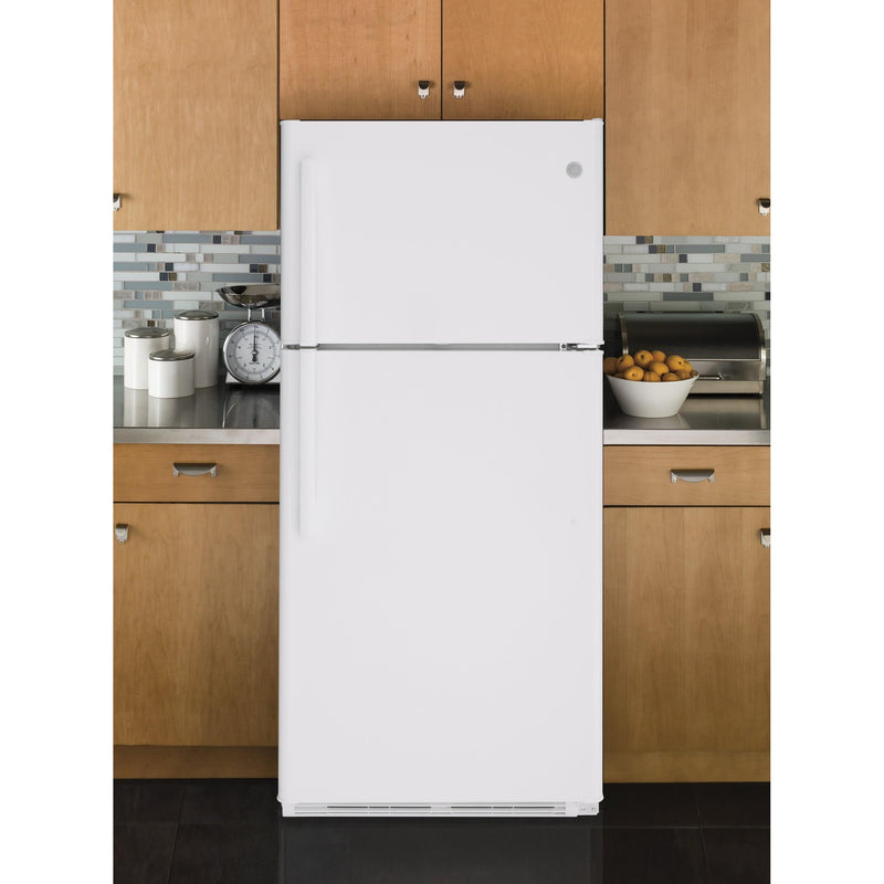 GE 30-inch 18 cu. ft. Top Freezer Refrigerator GTS18FTLKWW IMAGE 4