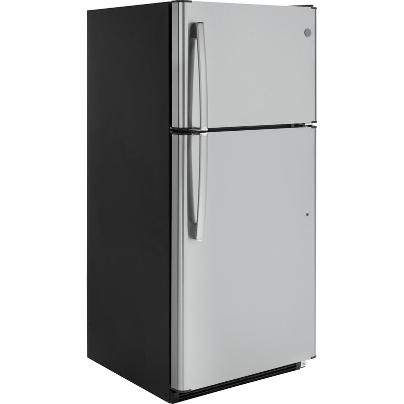 GE 30-inch 18 cu. ft. Top Freezer Refrigerator GTS18FSLKSS IMAGE 2