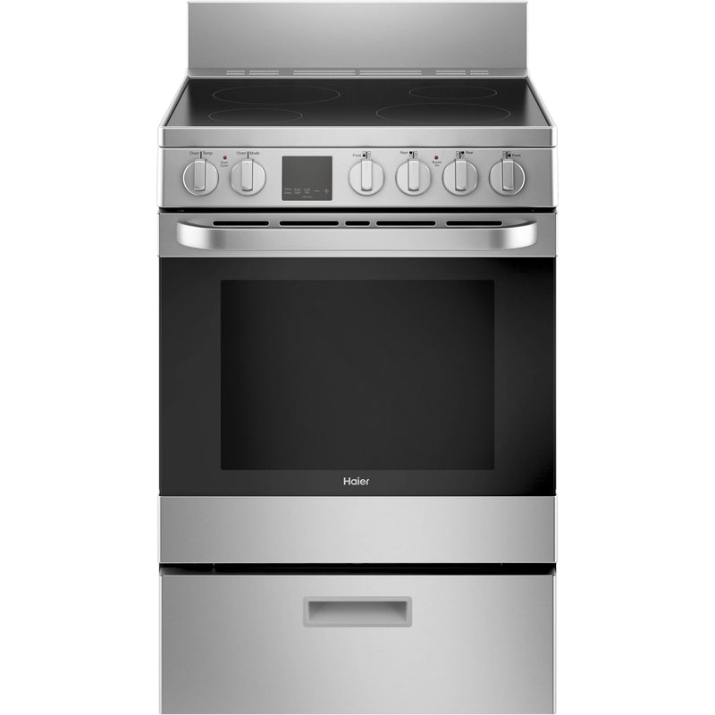 Haier 24-inch Freestanding Electric Range with Convection QCAS740RMSS IMAGE 1