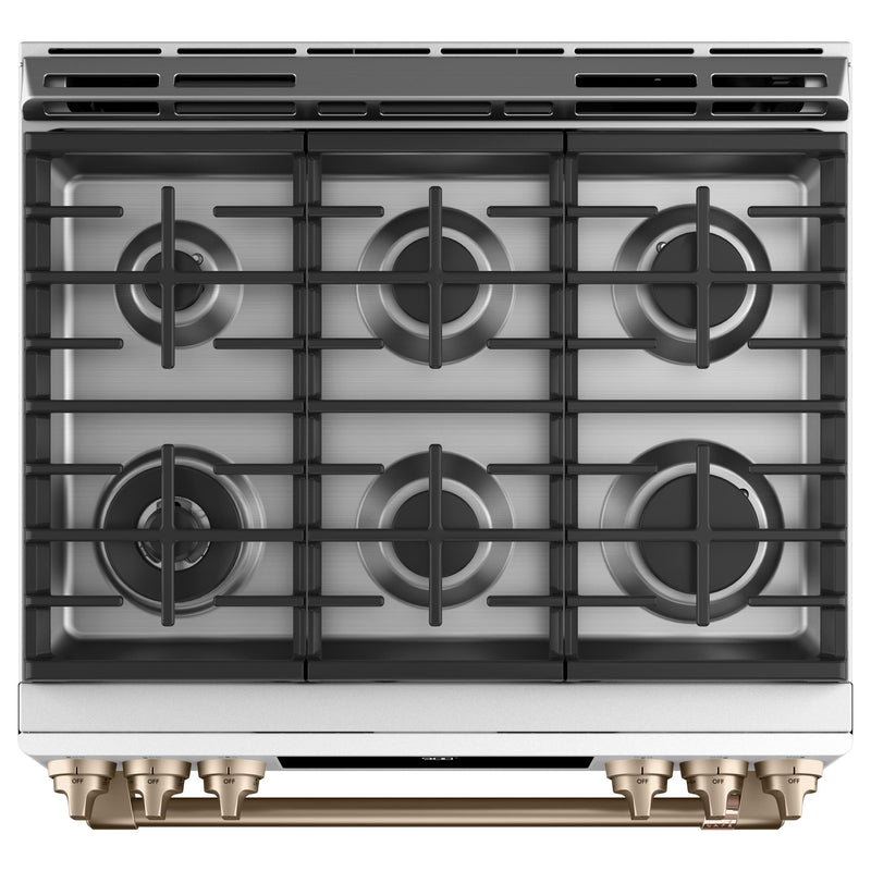 Café 30-inch Slide-in Dual Fuel Range with Warming Drawer CC2S900P4MW2 IMAGE 4