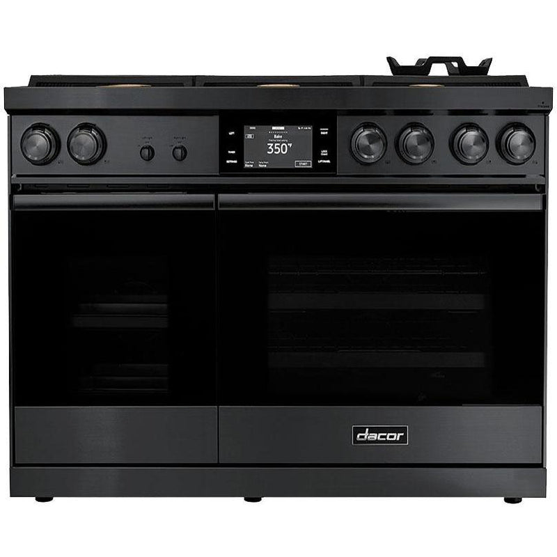 Dacor 48-inch Freestanding Dual Fuel Range with 7" LCD Control Panel DOP48M86DLM IMAGE 1