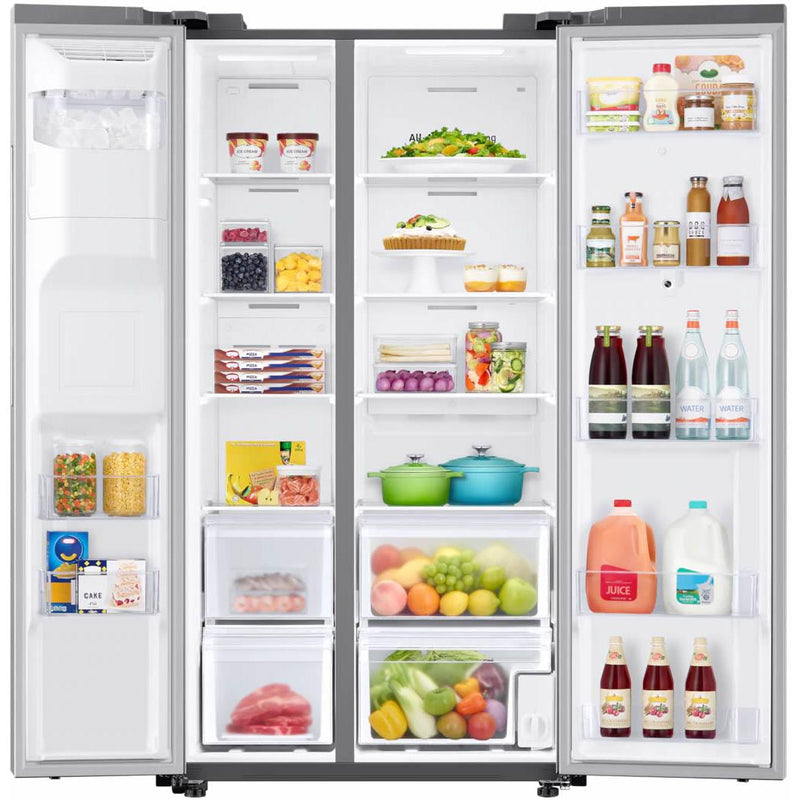 Samsung 36-inch, 21.5 cu.ft. Counter-Depth Side-by-Side Refrigerator with Family Hub™ RS22T5561SR/AC IMAGE 6
