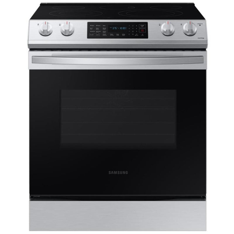 Samsung 30-inch Slide-in Electric Range with Wi-Fi Connectivity NE63T8311SS/AC IMAGE 1