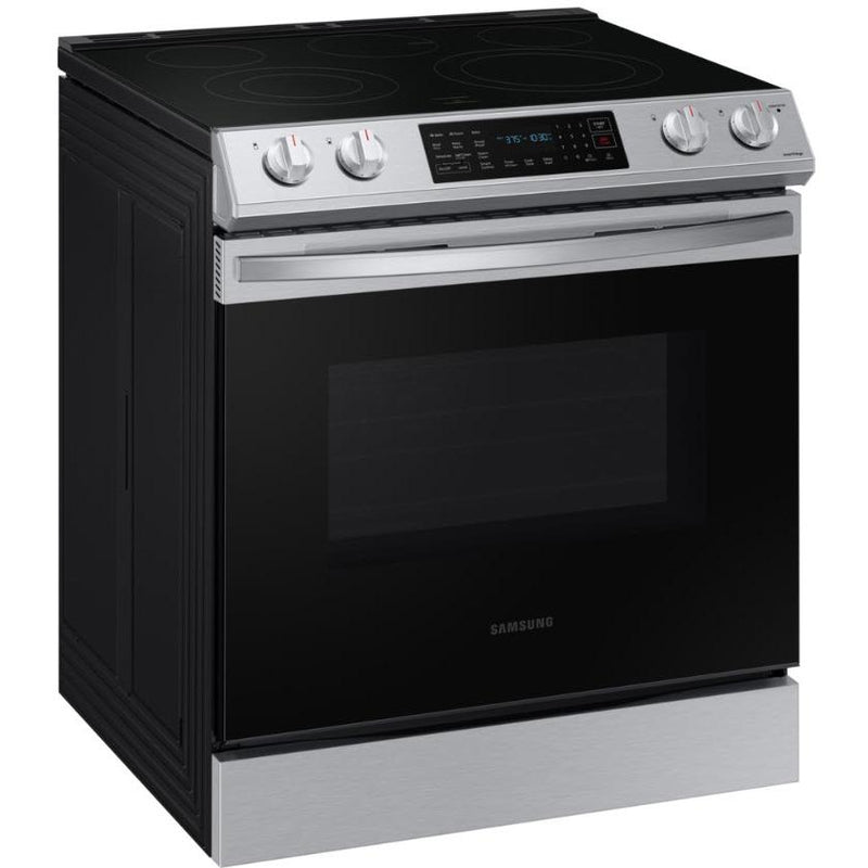 Samsung 30-inch Slide-in Electric Range with Wi-Fi Connectivity NE63T8311SS/AC IMAGE 2