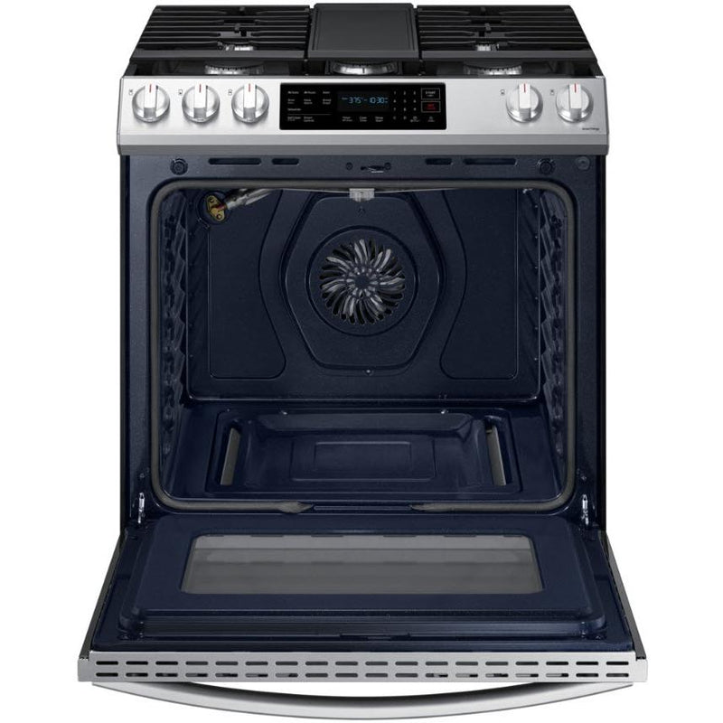 Samsung 30-inch Slide-in Gas Range with Wi-Fi Connect NX60T8311SS/AA IMAGE 4