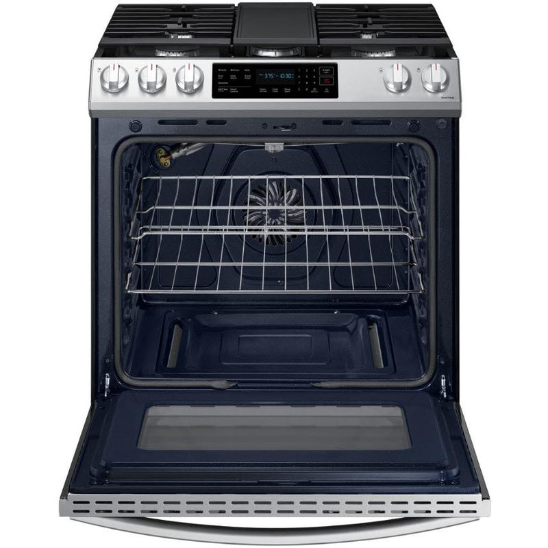 Samsung 30-inch Slide-in Gas Range with Wi-Fi Connect NX60T8311SS/AA IMAGE 5