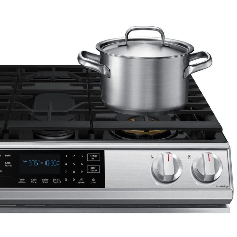 Samsung 30-inch Slide-in Gas Range with Wi-Fi Connect NX60T8511SS/AA IMAGE 10