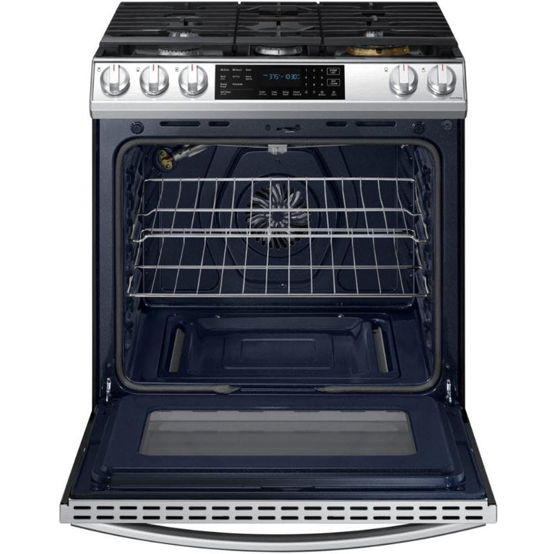 Samsung 30-inch Slide-in Gas Range with Wi-Fi Connect NX60T8511SS/AA IMAGE 5