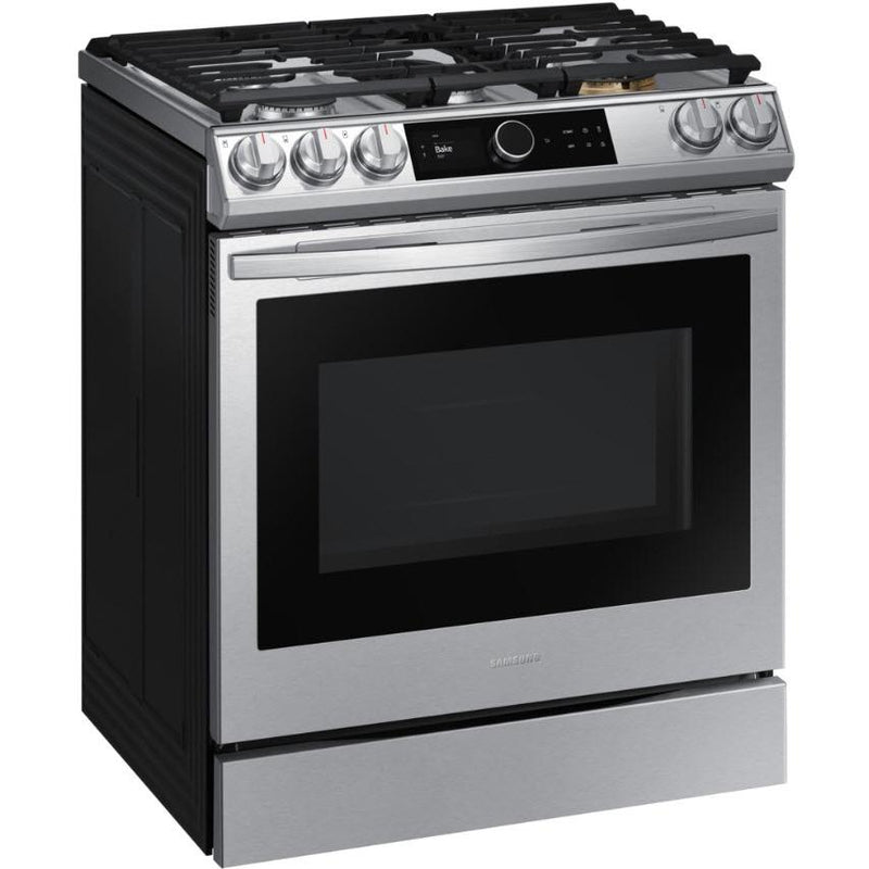 Samsung 30-inch Slide-in Gas Range with Wi-Fi Technology NX60T8711SS/AA IMAGE 2