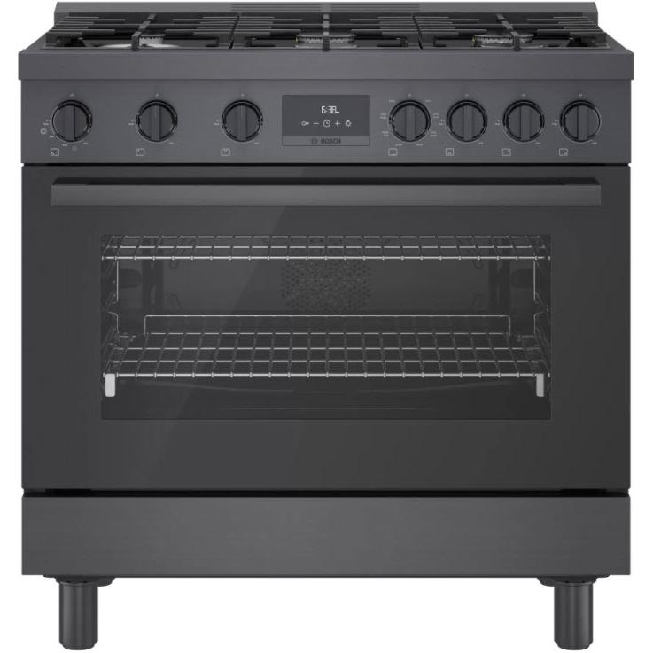 Bosch 36-inch Freestanding Dual Fuel Range with European Convection Technology HDS8645C IMAGE 1