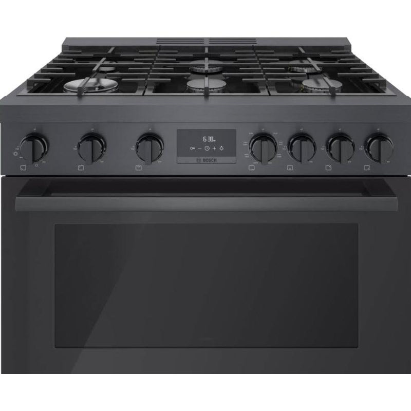Bosch 36-inch Freestanding Dual Fuel Range with European Convection Technology HDS8645C IMAGE 9