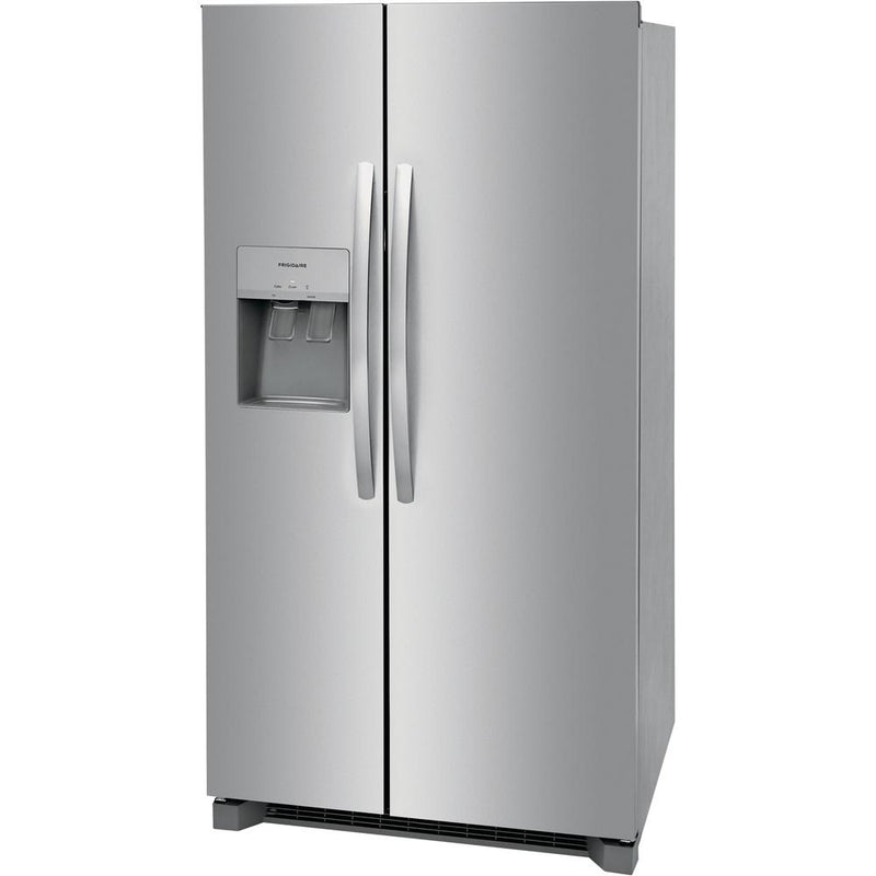 Frigidaire 36-inch, 25.6 cu.ft. Freestanding Side-by-Side Refrigerator with Ice and Water Dispensing System FRSS2623AS IMAGE 3