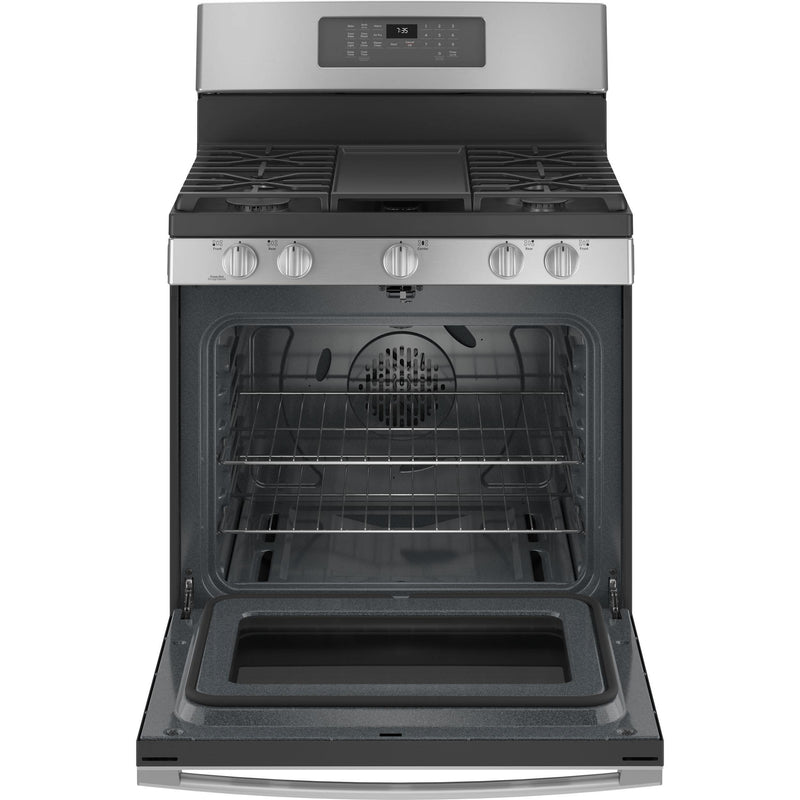 GE 30-inch Freestanding Gas Range with Convection Technology JCGB735SPSS IMAGE 2