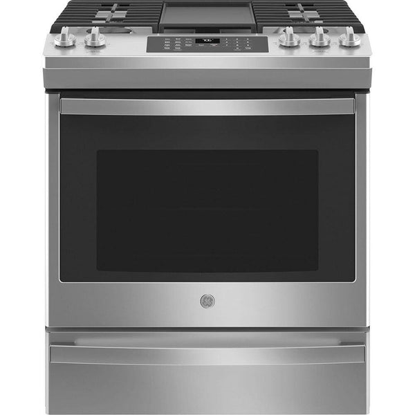 GE 30-inch Slide-in Gas Range with Convection Technology JCGS760SPSS IMAGE 1