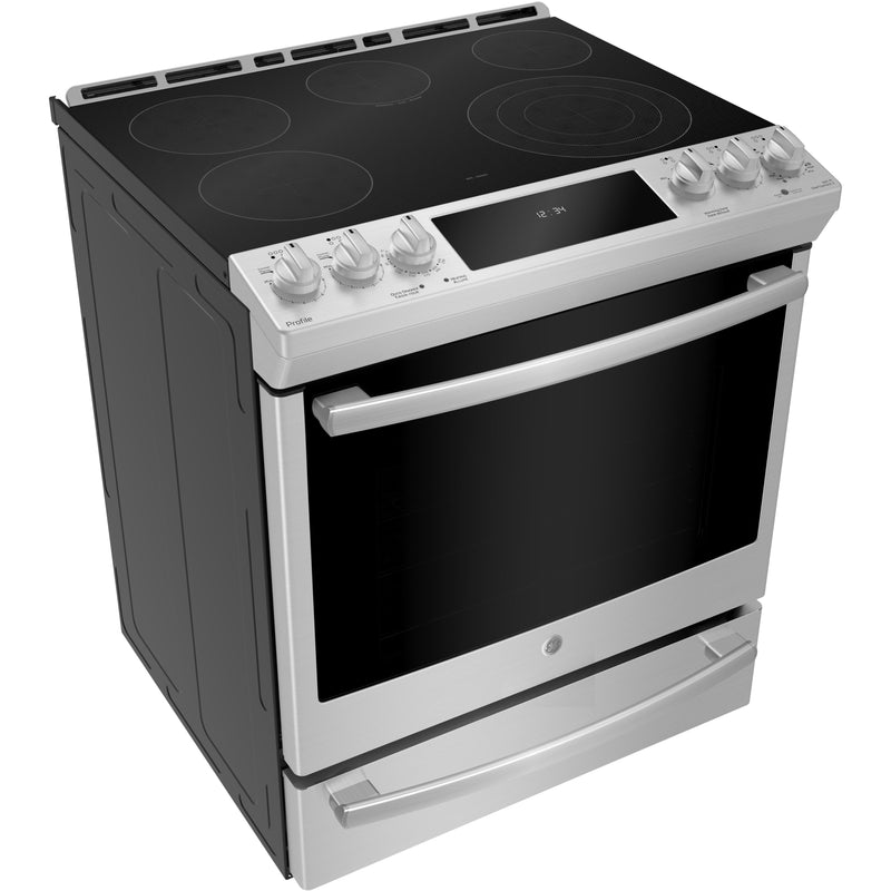 GE Profile 30-inch Slide-in Electric Range with True European Convection Technology PCS940YMFS IMAGE 5