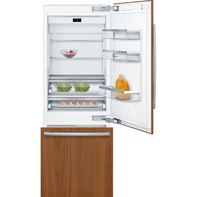 Bosch 30-inch, 16 cu.ft. Built-in Bottom Freezer Refrigerator with Home Connect™ B30IB905SP IMAGE 3