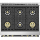 Monogram 36-inch Freestanding Gas Range with True European Convection Technology ZDP366NTSS IMAGE 4