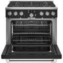 Café 36-inch Freestanding Gas Range with WI-FI Connect CGY366P3TD1 IMAGE 2