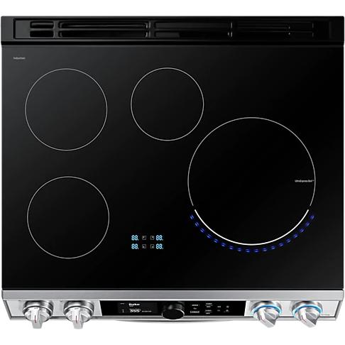 Samsung 30-inch Slide-in Electric Induction Range with WI-FI Connect NE63T8951SS/AC IMAGE 14
