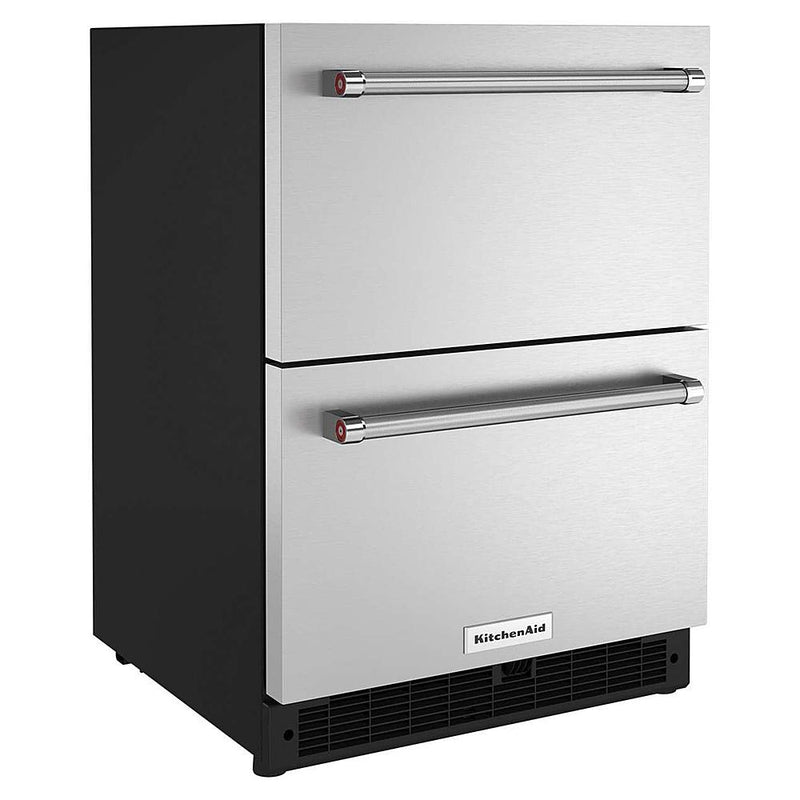 KitchenAid 24-inch Undercounter Double-Drawer Refrigerator KUDR204KSB IMAGE 3