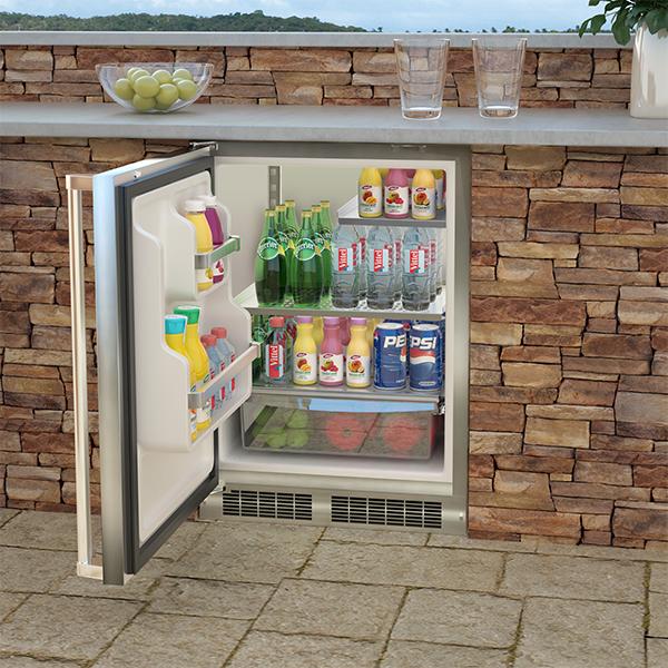 Marvel 24-inch Outdoor Built-in Refrigerator with Digital Display MORE224-SS51A IMAGE 3