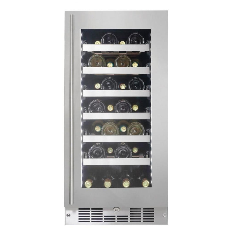 Silhouette Professional 27-Bottle Tuscany Series Wine Cooler with LED Lighting SPRWC031D1SS IMAGE 2