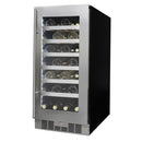 Silhouette Professional 27-Bottle Tuscany Series Wine Cooler with LED Lighting SPRWC031D1SS IMAGE 3