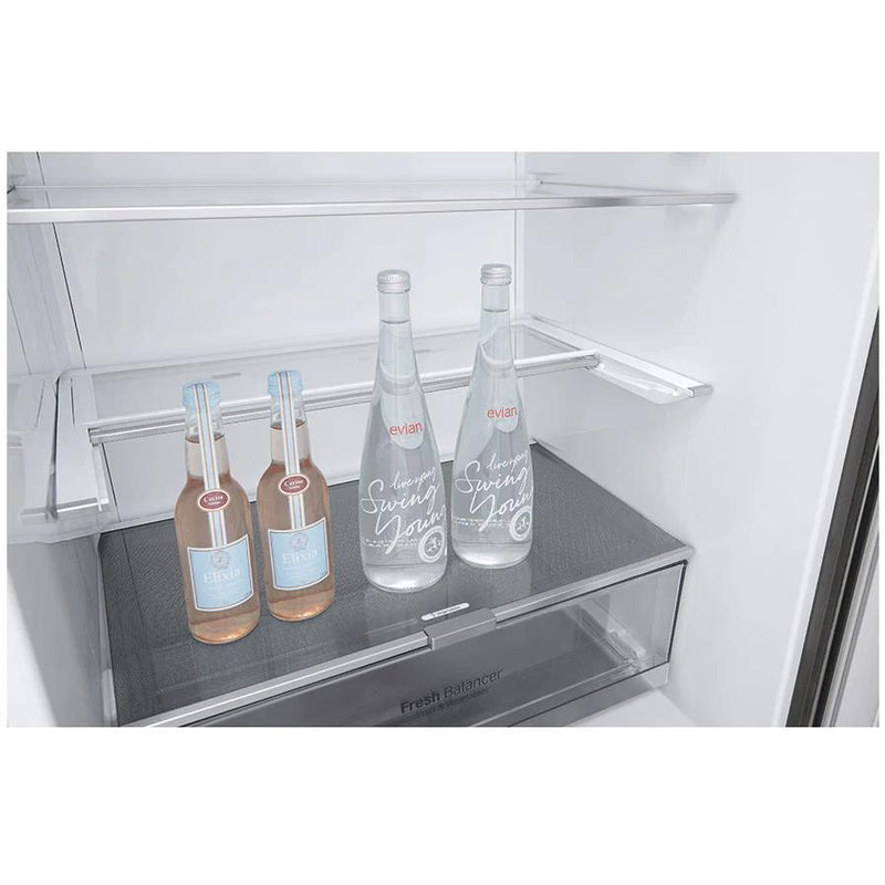 LG 28-inch, 14.7 cu.ft. Counter-Depth Bottom Freezer Refrigerator with Multi-Air Flow Cooling LBNC15251V IMAGE 8