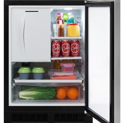Marvel 24-inch, 4.9 cu.ft. Built-in Compact Refrigerator with Freezer Compartment MLRF224-SS01A IMAGE 3